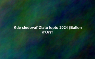 Kde sledovať Zlatú loptu 2024 (Ballon d'Or)?