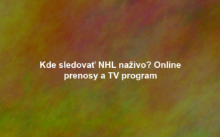 Kde sledovať NHL naživo? Online prenosy a TV program