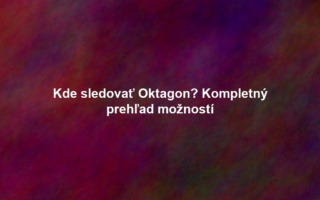 Kde sledovať Oktagon? Kompletný prehľad možností