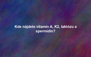 Kde nájdete vitamín A, K2, laktózu a spermidín?