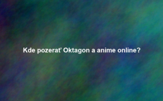 Kde pozerať Oktagon a anime online?
