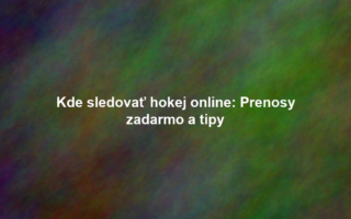 Kde sledovať hokej online: Prenosy zadarmo a tipy